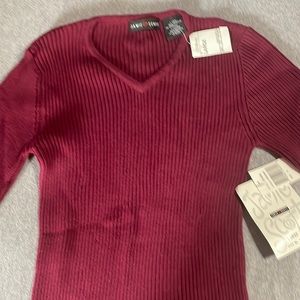 Jamie Scott size large girls sweater with tags, 100% cotton